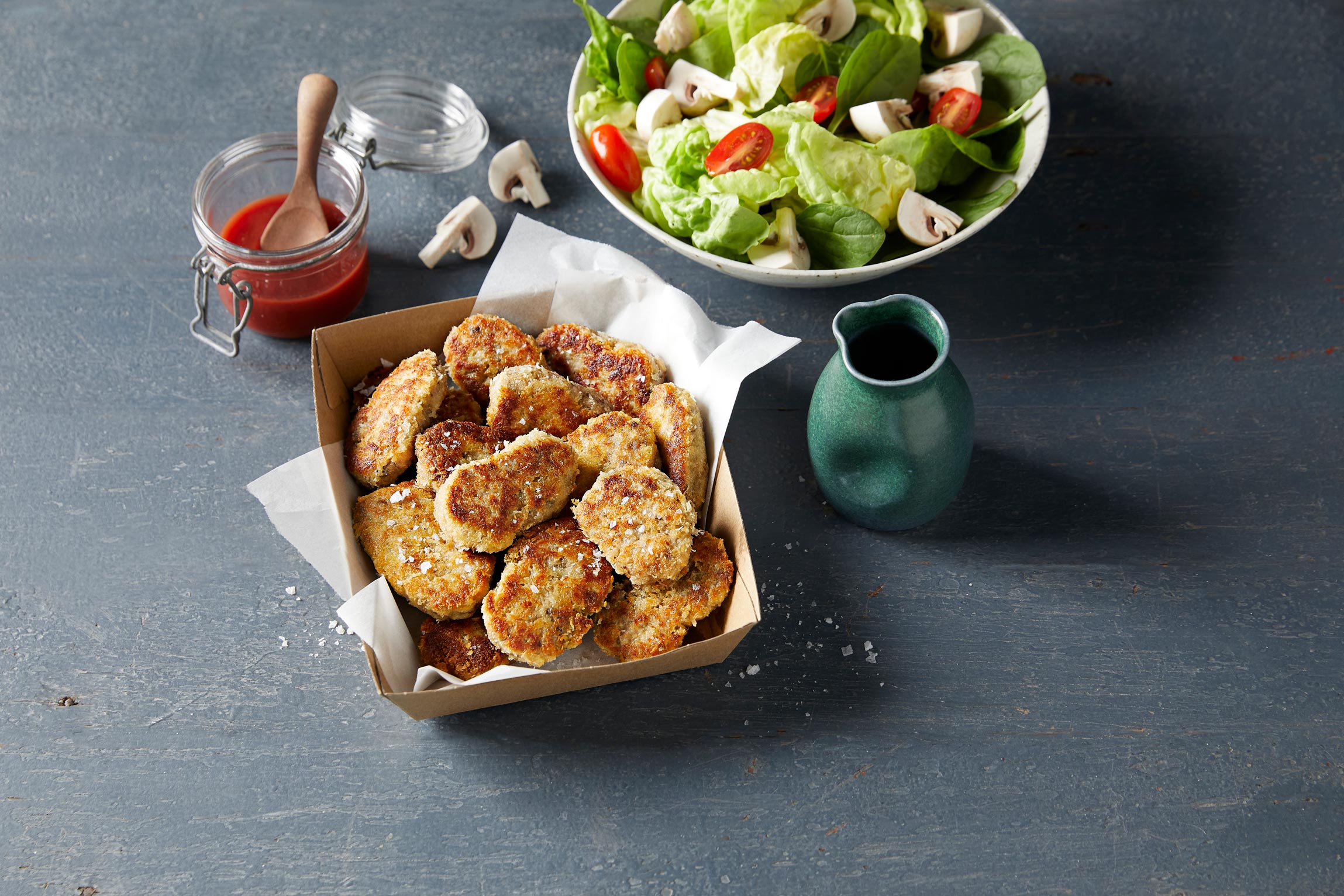 Chicken and Mushroom Crumbed Nuggets | MushBoom