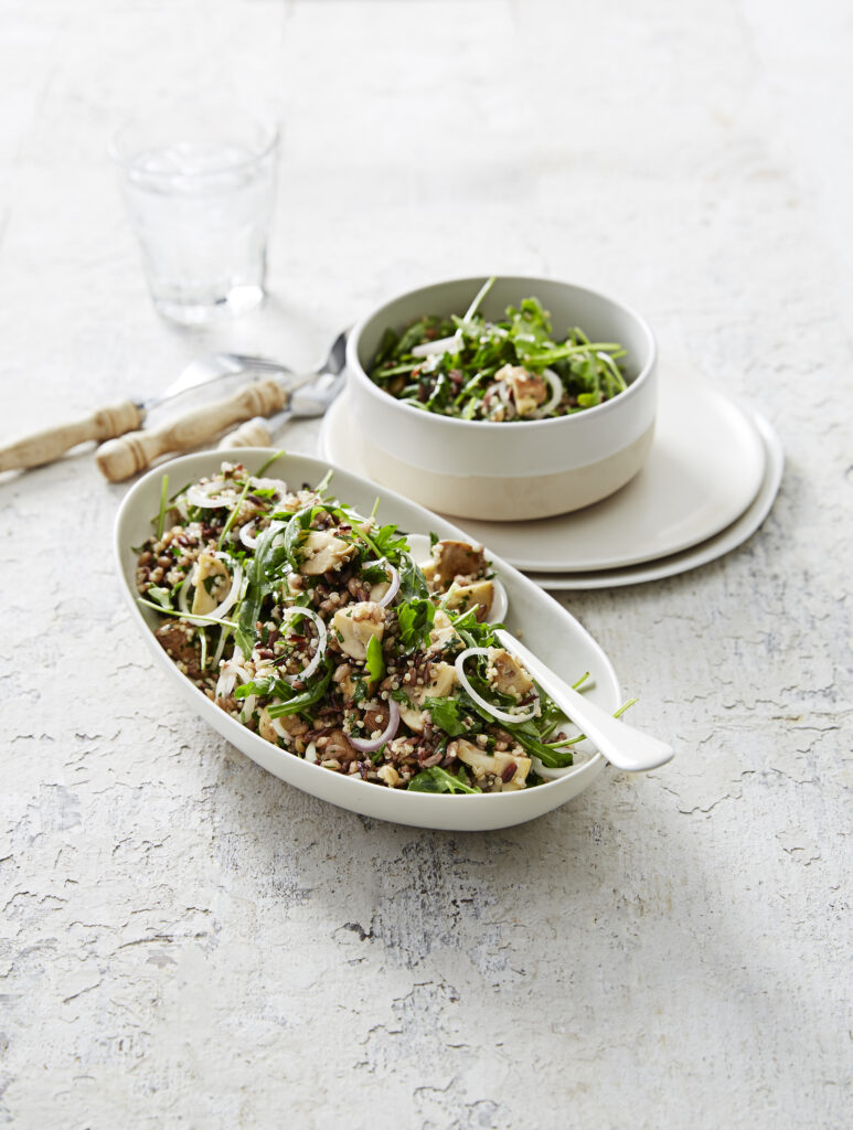 Mixed Grain and Mushroom Salad | MushBoom