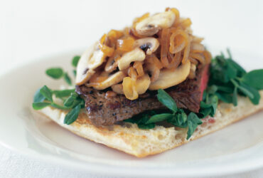 Mushrooms and Sweet Onion Steak Sandwich