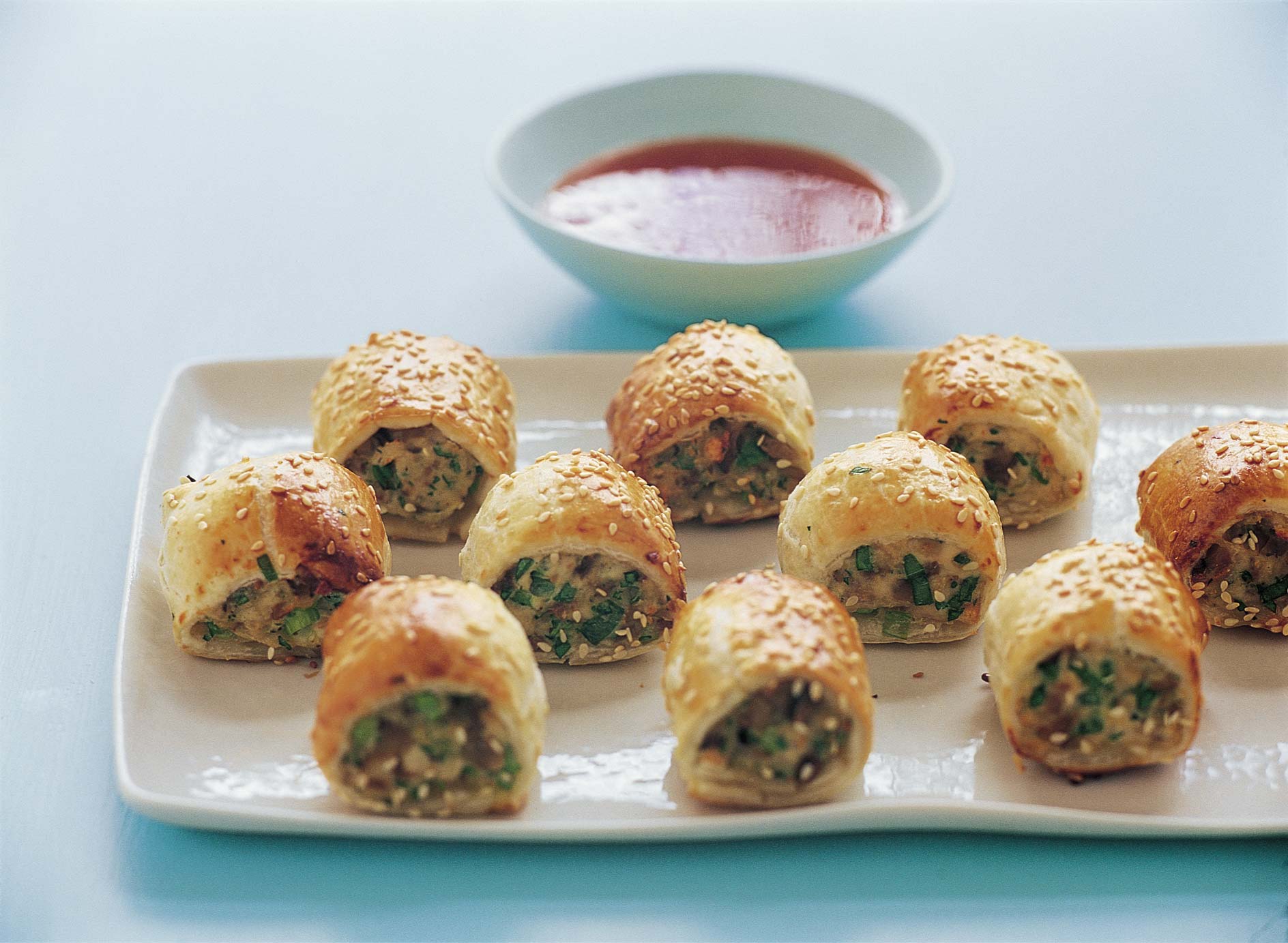 Mushroom and Chicken Sausage Rolls | MushBoom