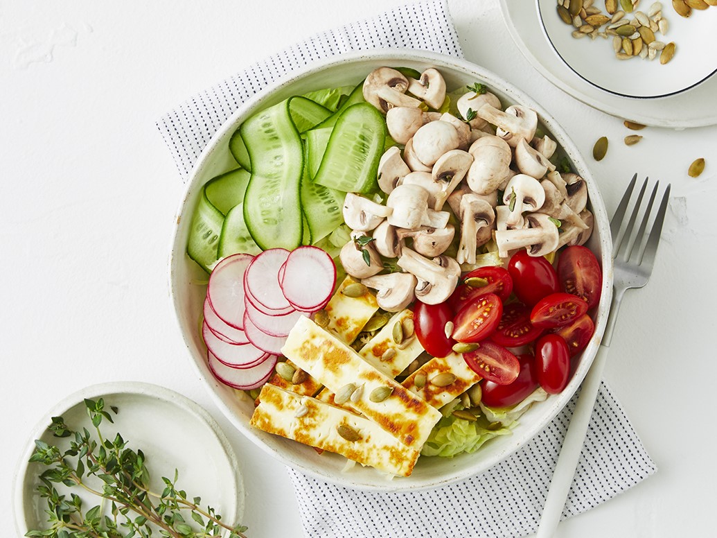 Mediterranean Poke Bowl with Mushrooms | MushBoom