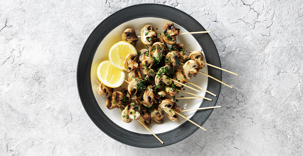 Barbequed Garlic Mushrooms | MushBoom